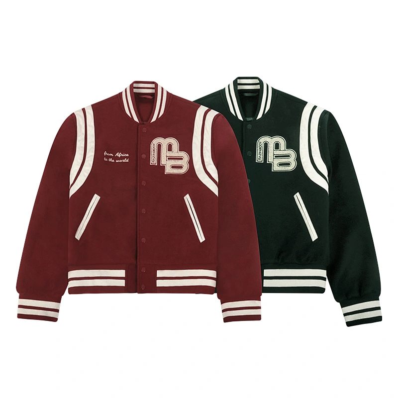 striped varsity jacket